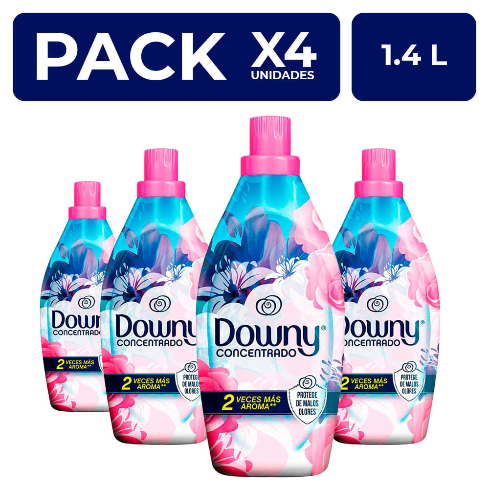 PackX4 Suavizante para Ropa Downy Concentrado Floral 1.4L