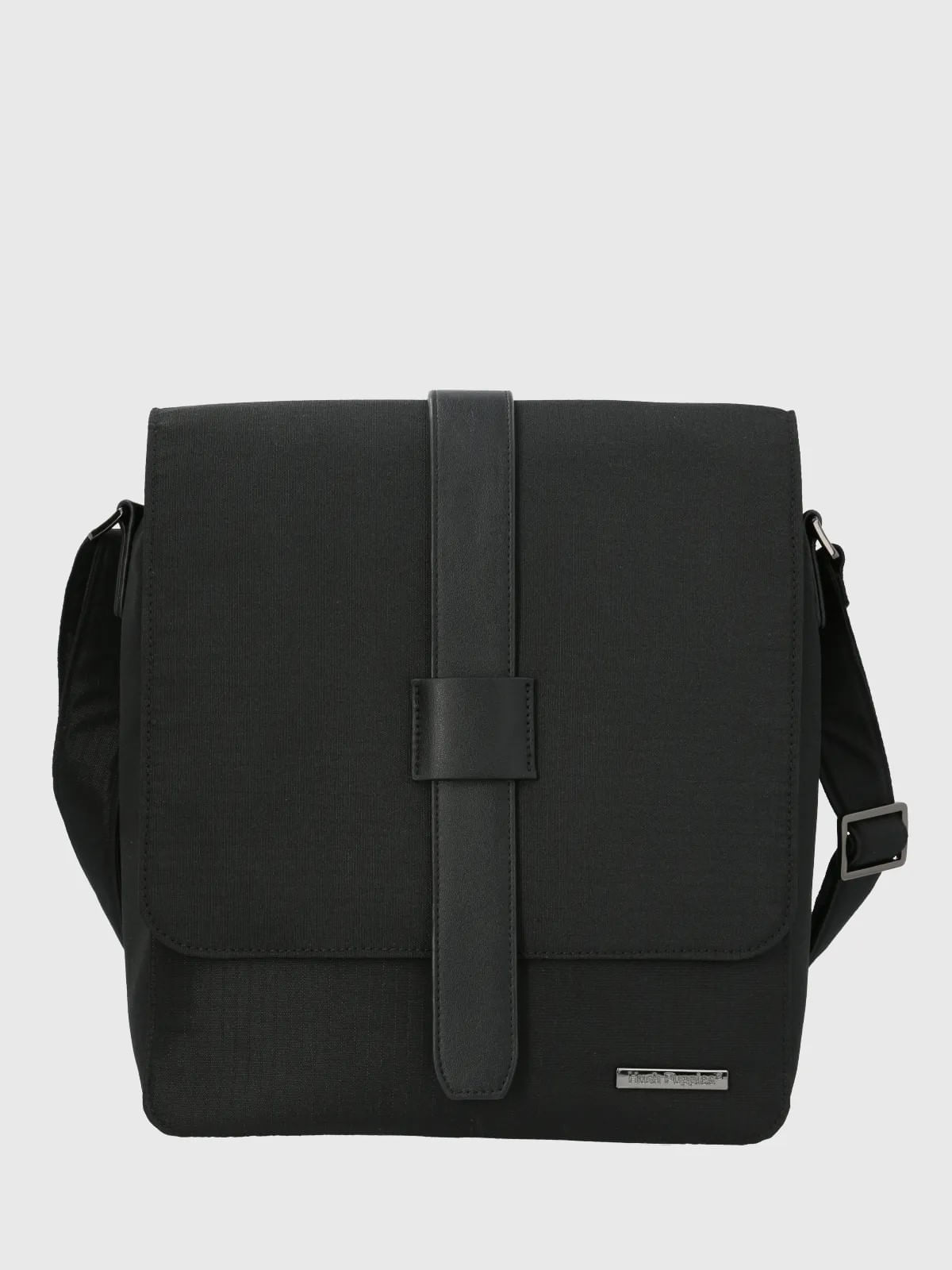 Maletín Para Hombre Poliéster Reciclado Randall Cross Negro Hush Puppies