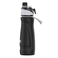 FJBottle - Botella de acero KJ-PW-710-BLK con tapa de tritán con spray 710ml - Negro