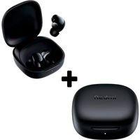 COMBO 2 AUDÍFONOS INALÁMBRICOS BUDS 6 PLAY BLUETOOTH 5.4 NEGRO