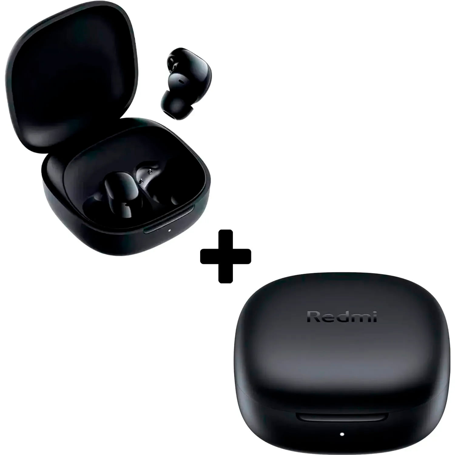 COMBO 2 AUDÍFONOS INALÁMBRICOS BUDS 6 PLAY BLUETOOTH 5.4 NEGRO