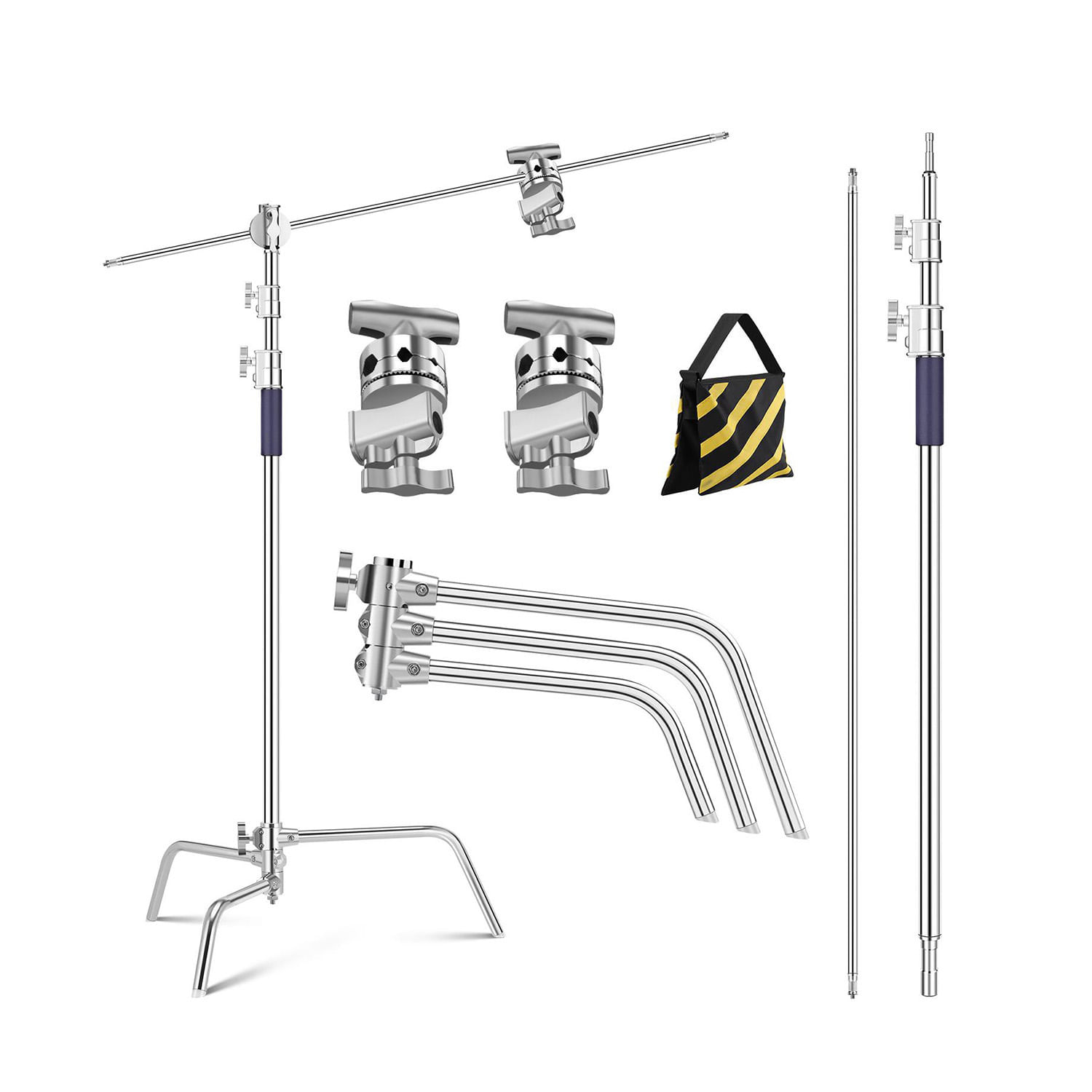 Parante C-STAND con brazo boom + bolsas de arena - K&F Concept