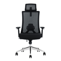 Silla Ergonómica Atenas Ejecutiva Black