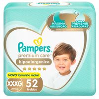 Pañales Desechables Pampers Premium Care Hipoalergénico Talla XXXG