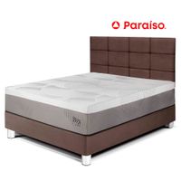 Dormitorio Royal Balanzze 2 Plazas Cabecera Blocks Chocolate