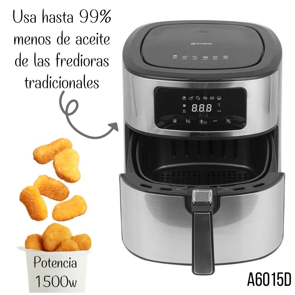 FREIDORA DE AIRE IMACO AF6015D 6L DIGITAL TURBO - MEGA IMPORT