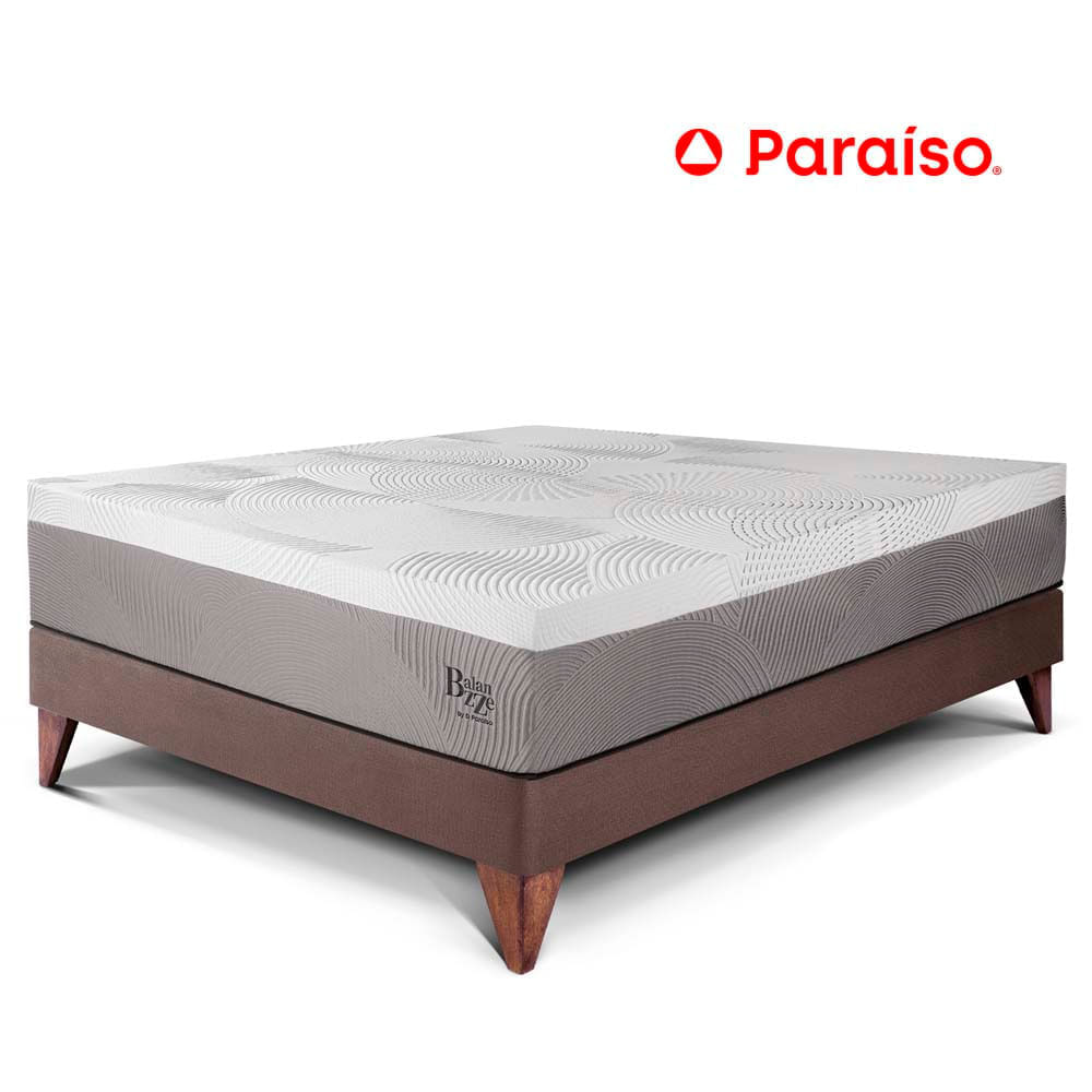 Cama Europea Balanzzee 2 Plazas Choco Bipanel