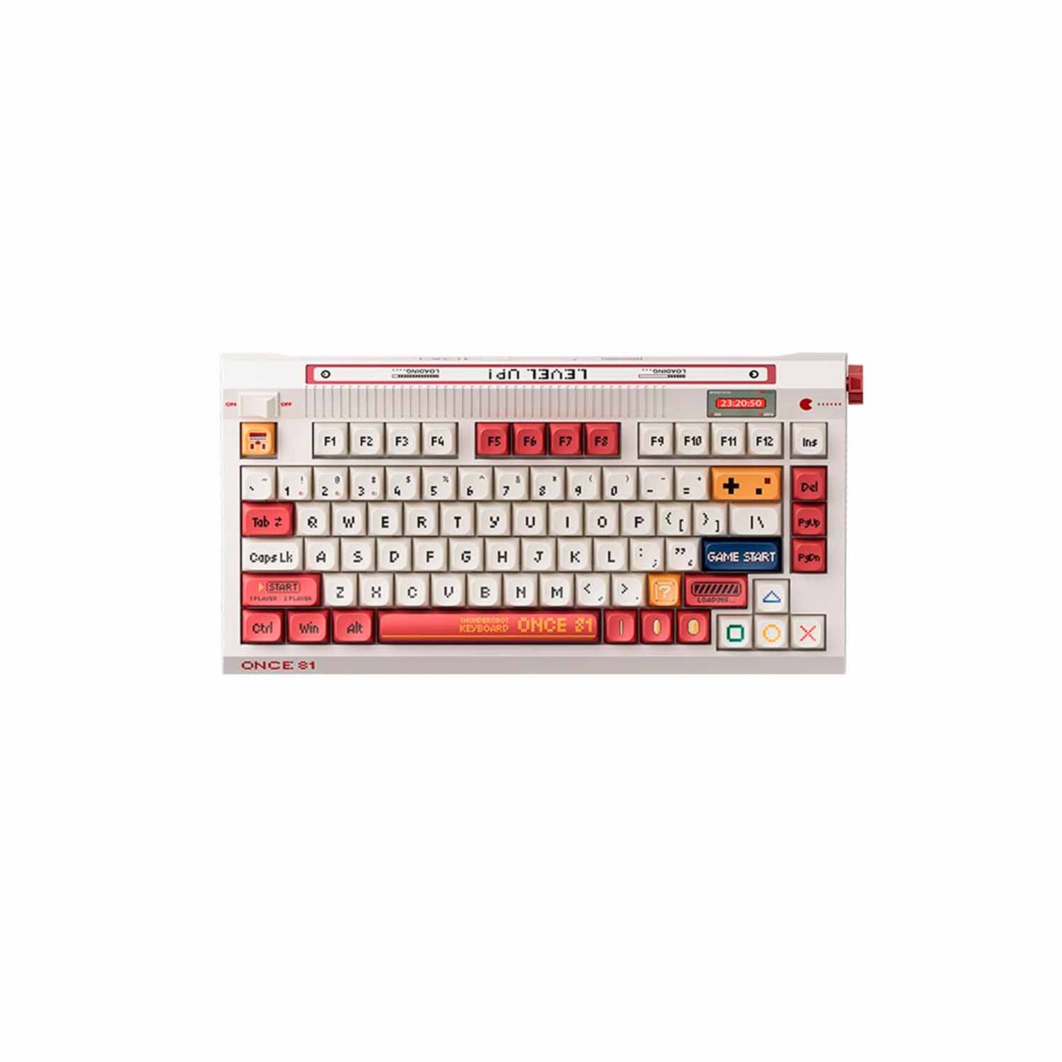 Teclado Gamer Thunderobot Once Level Up Switch Gateron Yellow wireless Led-RGB