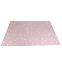 Alfombra Infantil Estrellas Rosada 120X180