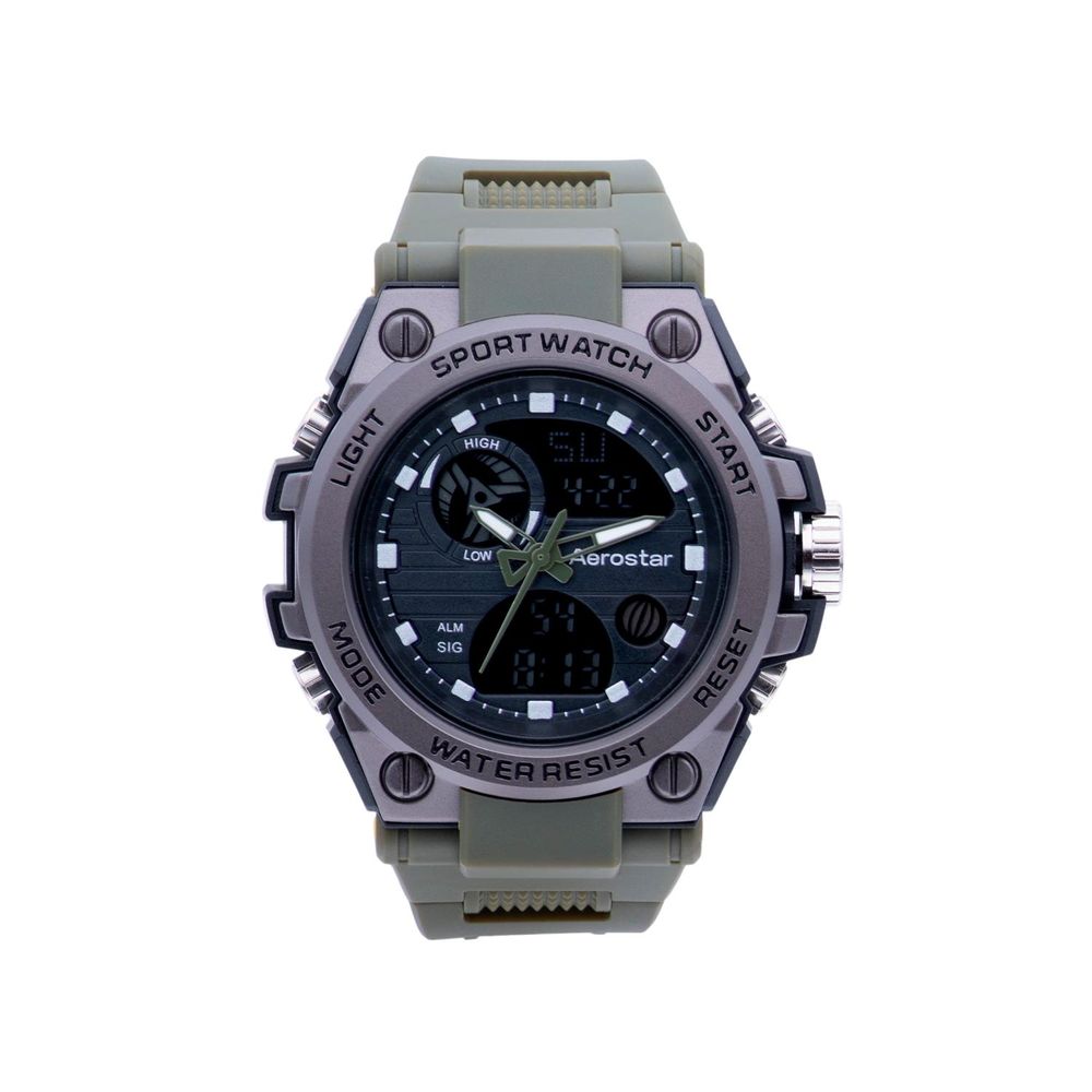 Reloj Aerostar Ae50006Ag Hombre Verde Digital