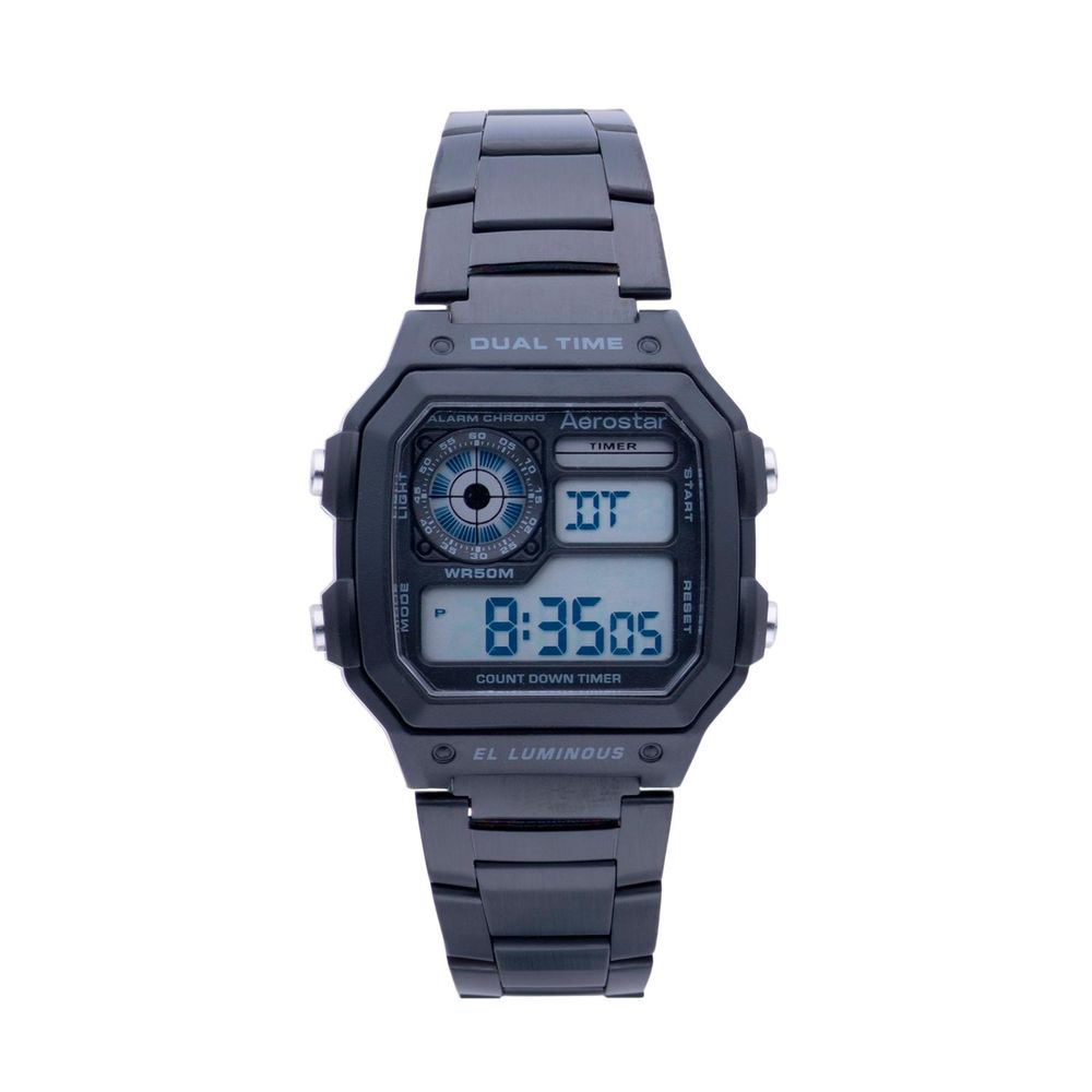Reloj Aerostar Ae50002Bk Hombre Negro Digital