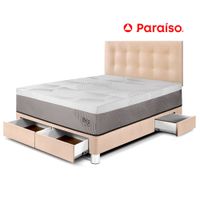 Dormitorio con Cajones Balanzze 2 Plazas Champ Bipanel