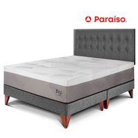 Dormitorio Europeo Balanzze King Gris Bipanel