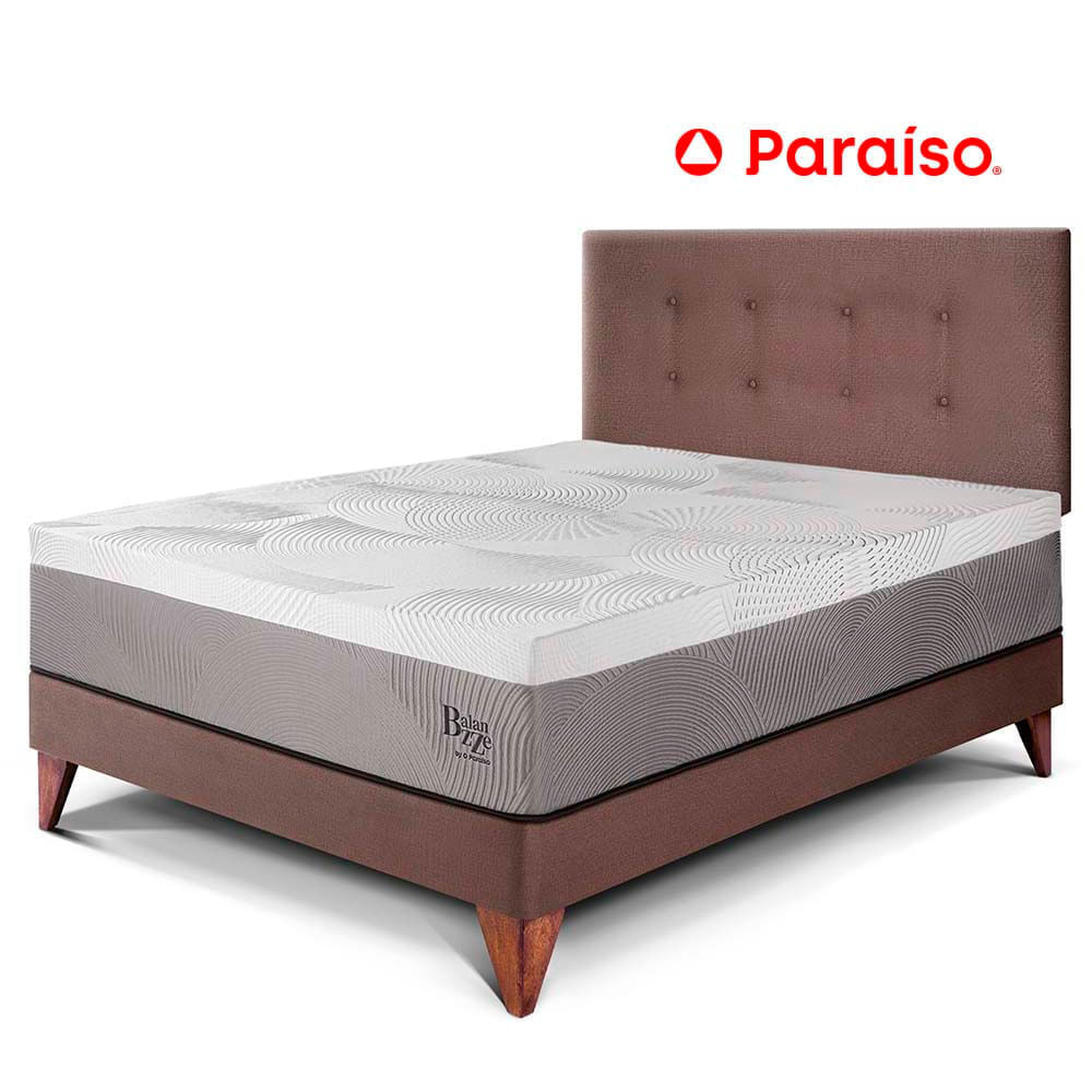 Dormitorio Europeo Balanzze 1.5 Plazas Choco Bipanel