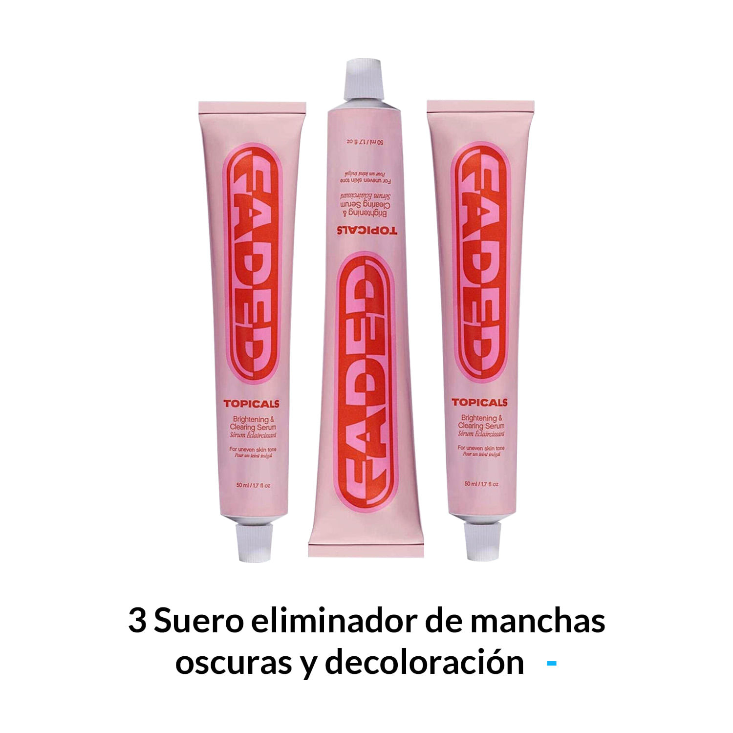 Suero eliminador de manchas oscuras y decoloración 50ml Topicals 2 Unidades
