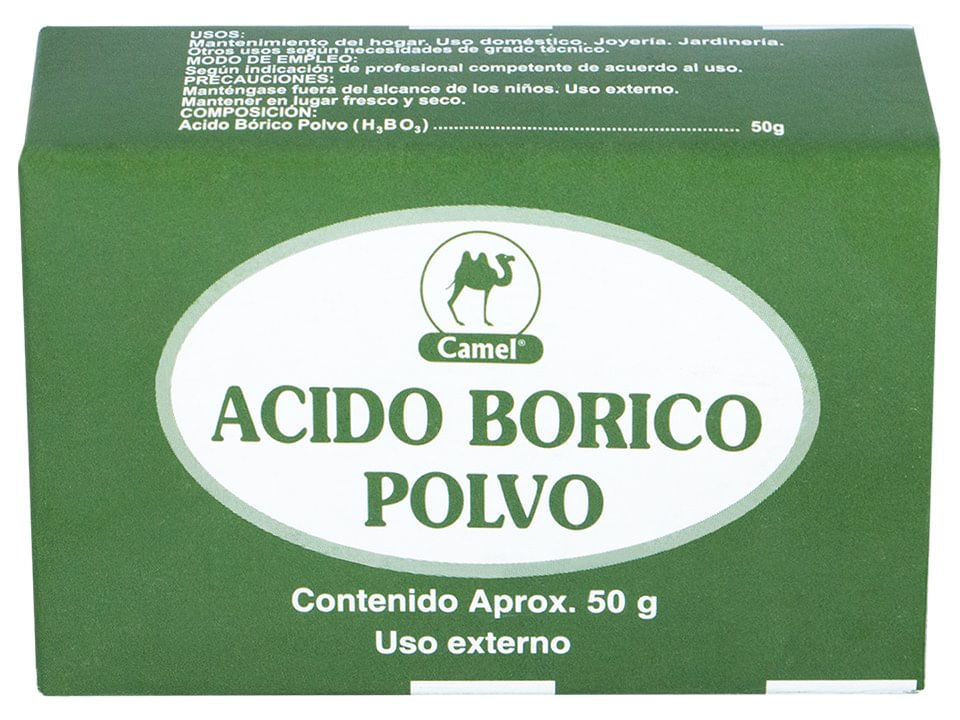 Acido Bórico - Caja 50 UN