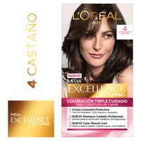 Tinte para Cabello Excellence #4 Castaño - Kit 1 UN