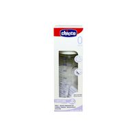 Biberón de Vidrio con Tetina de Silicona Chicco - Frasco 240 ML