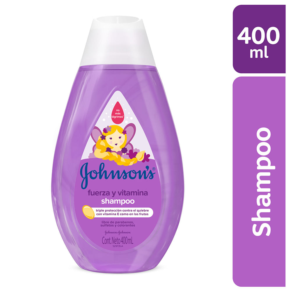 Shampoo Johnson's NF Fuerza y Vitamina - Frasco 400 ML