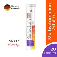 SELECTUM Tableta Efervescente Sabor Naranja