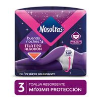 Toallas Higiénicas Nosotras Buenas Noches Talla M
