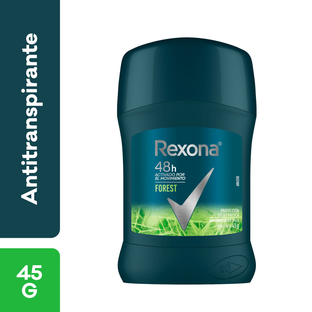 Desodorante Antitranspirante en Barra Rexona Forest