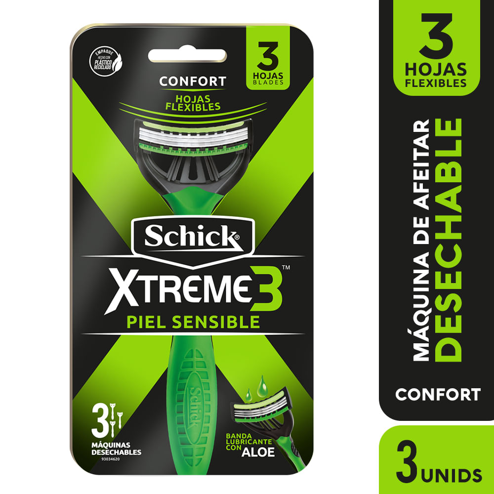 Máquina de Afeitar Schick Xtreme3 Piel Sensible