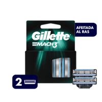 Cartuchos Para Afeitar Gillette Mach3 - Caja 2 UN