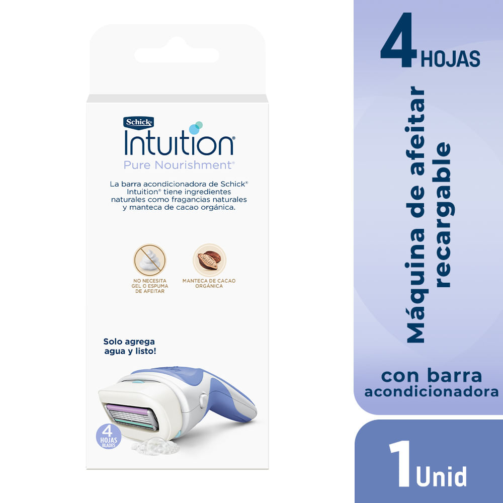 Máquina de Afeitar Recargable Schick Intuition con Barra Acondicionadora