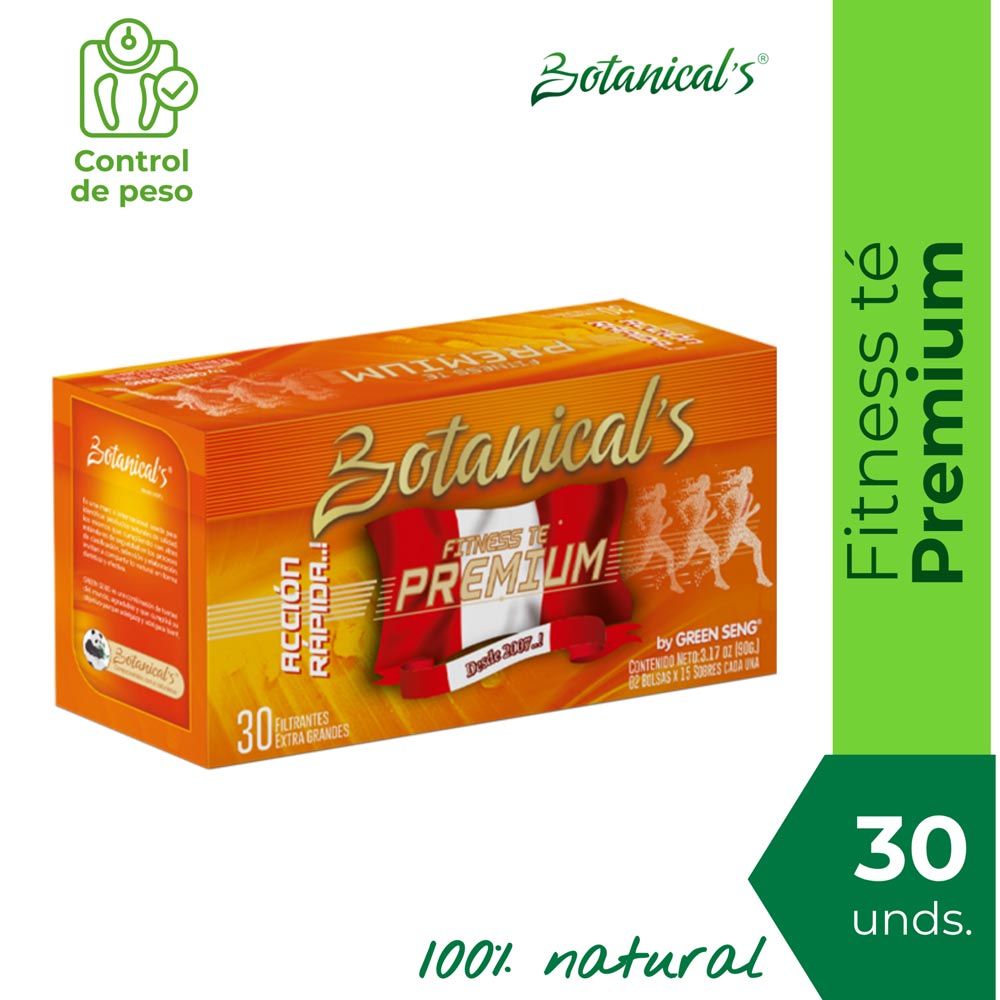 Botanical's Fitnes Te Premium 90g - Caja 30 UN
