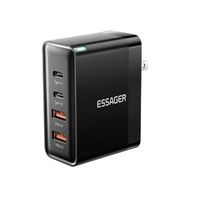 Cargador Essager 100W GaN USB tipoC QC carga rápida 4,0 IOS Android US