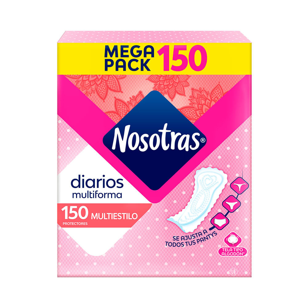 Protectores Diarios Multiestilo Nosotras - Caja 150 UN