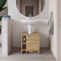 Mueble Basic Para Lavamanos 1 Puerta - Fresno