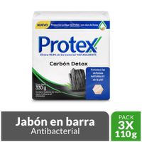 Jabón Protex Carbón Detox - Pack 3 UN