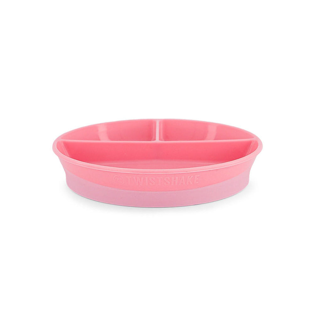 Plato Twistshake Divided 6+m Pastel Pink - 1 UN