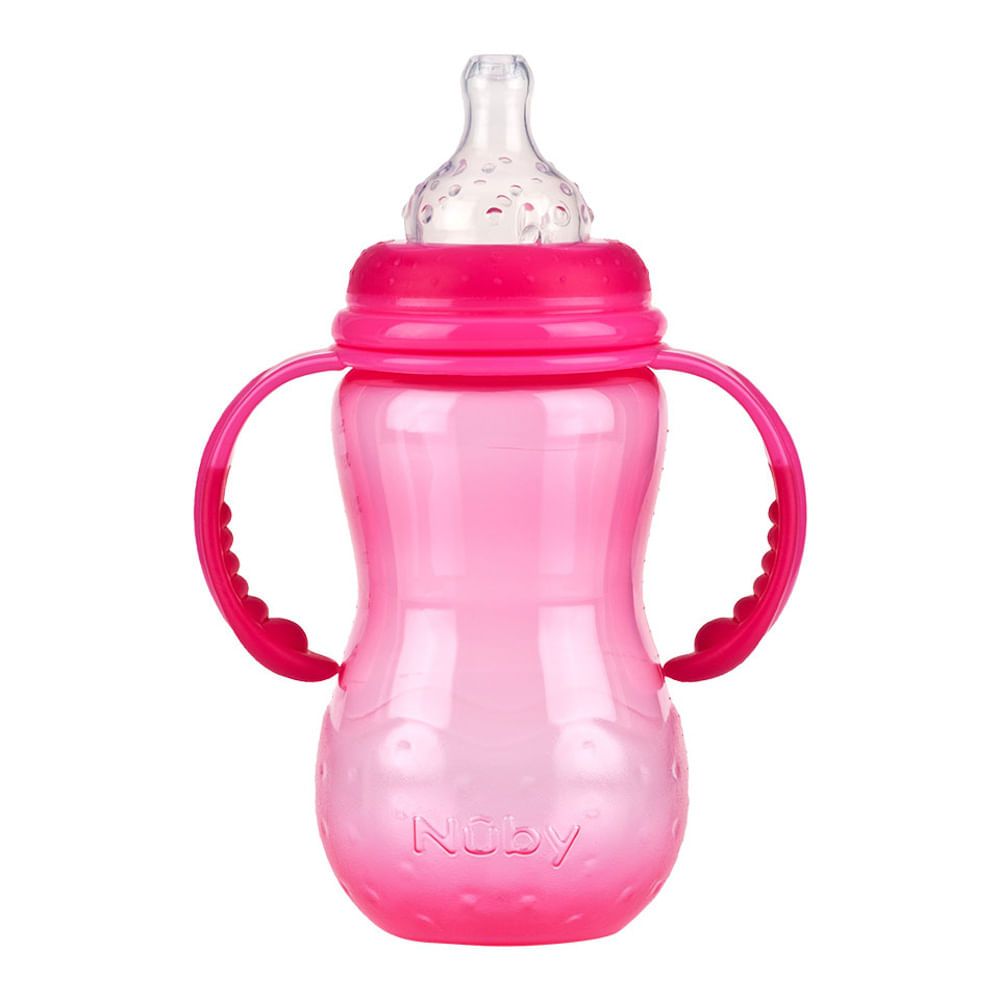 Biberón Infantil Nuby Nurser Ancho 2 Pasos - Frasco 360 ML