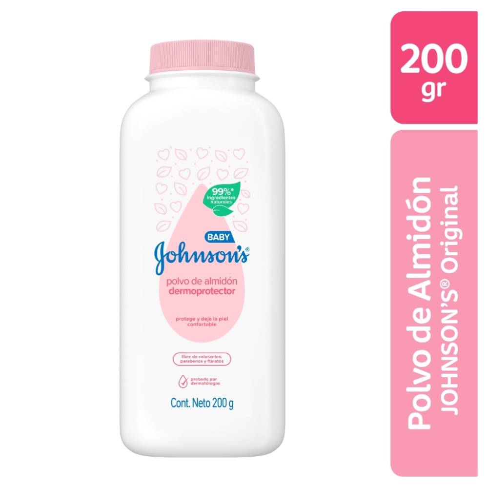 Talco de Almidón para Bebé Johnson's Baby Dermoprotector - Botella 200Gr