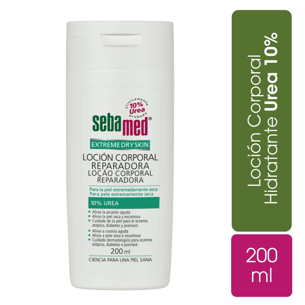 Loción Coporal Sebamed Reparadora 10% Urea para Piel Seca - Frasco 200 ML