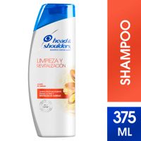Shampoo Head & Shoulders Limpieza y Revitalización con Aceite de Argán - Frasco 375 ML
