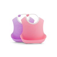 Babero Twistshake 4+m Pastel Pink Purple - 1 UN
