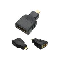 ADAPTADOR CONVERTIDOR MICRO HDMI (MACHO) A HDMI (HEMBRA)