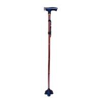 BASTÓN PLEGABLE ORTOPÉDICO CON LUZ LED MARRÓN
