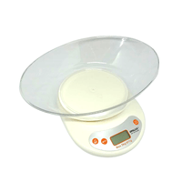 BALANZA DIGITAL GRAMERA PARA COCINA OPALUX 1G A 5KG BLANCO