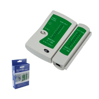 TESTER TESTEADOR PROBADOR DE CABLE LAN RED RJ45 Y RJ11