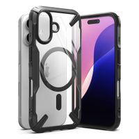 Case para iPhone 16 fusion X magnetic, antigolpes, rígido, negro