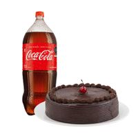 Pack Torta de Chocolate Mediana LA FLORENCIA 1un + Gaseosa COCA COLA Original Botella 3L