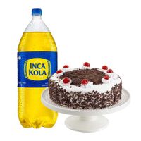 Pack Torta Selva Negra Mediana LA FLORENCIA 1un + Gaseosa INCA KOLA Sabor Original Botella 3L