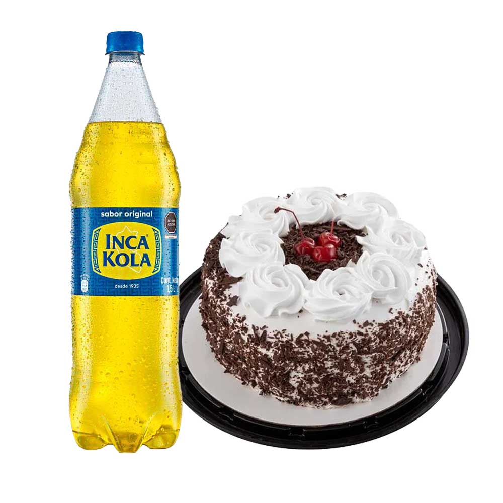 Pack Torta Selva Negra Chica LA FLORENCIA 1un + Gaseosa INCA KOLA Botella 1.5L