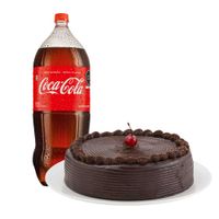 Pack Torta de Chocolate Mediana LA FLORENCIA 1un + Gaseosa COCA COLA Original Botella 3L