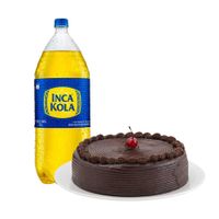 Pack Torta de Chocolate Mediana LA FLORENCIA 1un + Gaseosa INCA KOLA Sabor Original Botella 3L